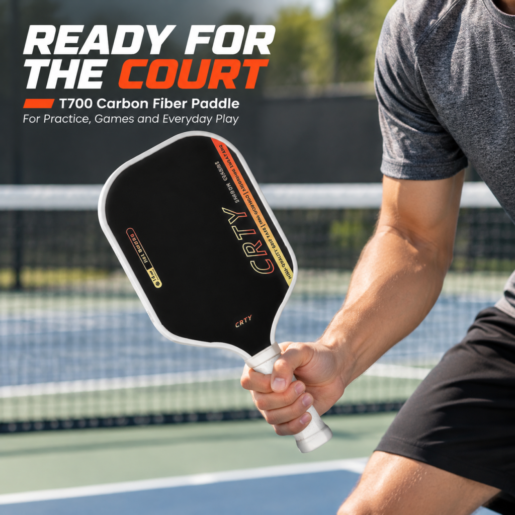 YXH SPORTS T700 Carbon Fiber Pickleball Paddle Set – 2 Paddles, 1 Bag & 2 Balls, Tournament Ready