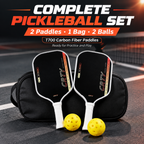 YXH SPORTS T700 Carbon Fiber Pickleball Paddle Set – 2 Paddles, 1 Bag & 2 Balls, Tournament Ready